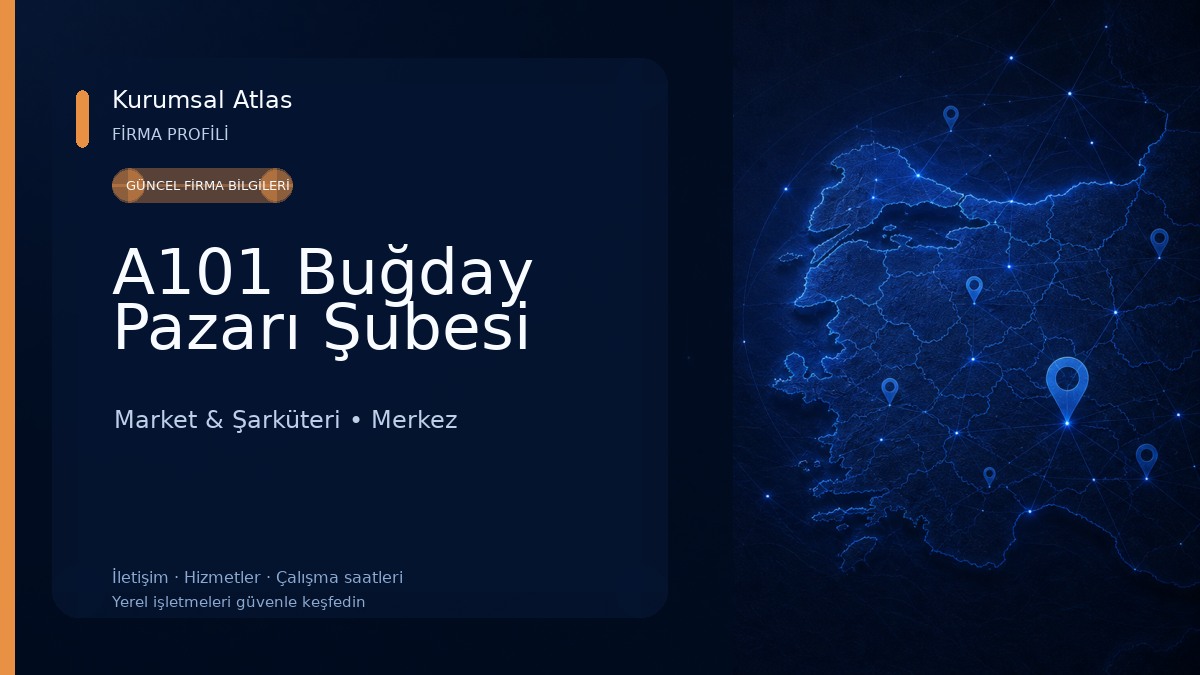 A101 Buğday Pazarı Şubesi