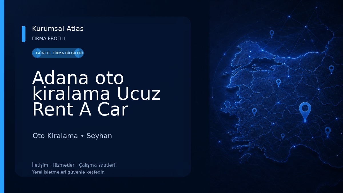 Adana oto kiralama Ucuz Rent A Car Havalimanı Araç Kiralama Oto Kiralama