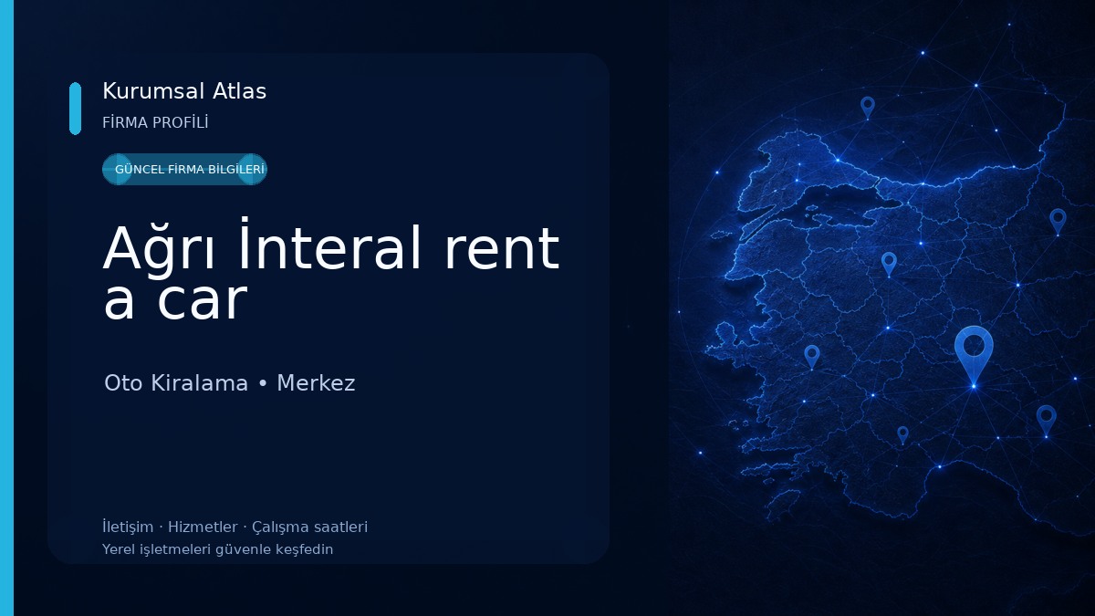 Ağrı İnteral rent a car 