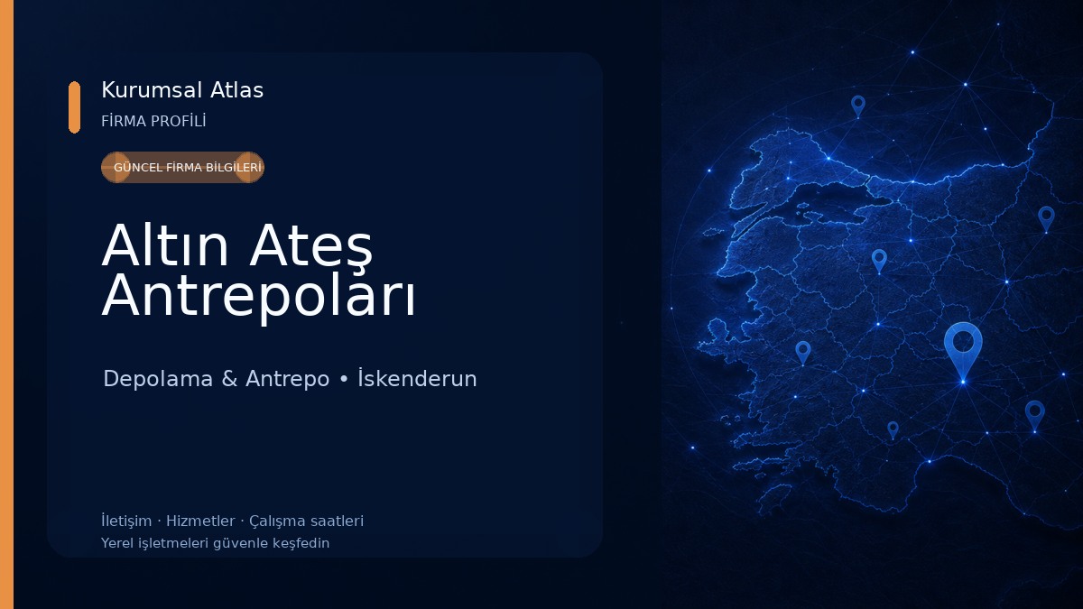 Altın Ateş Antrepoları Depolama & Antrepo