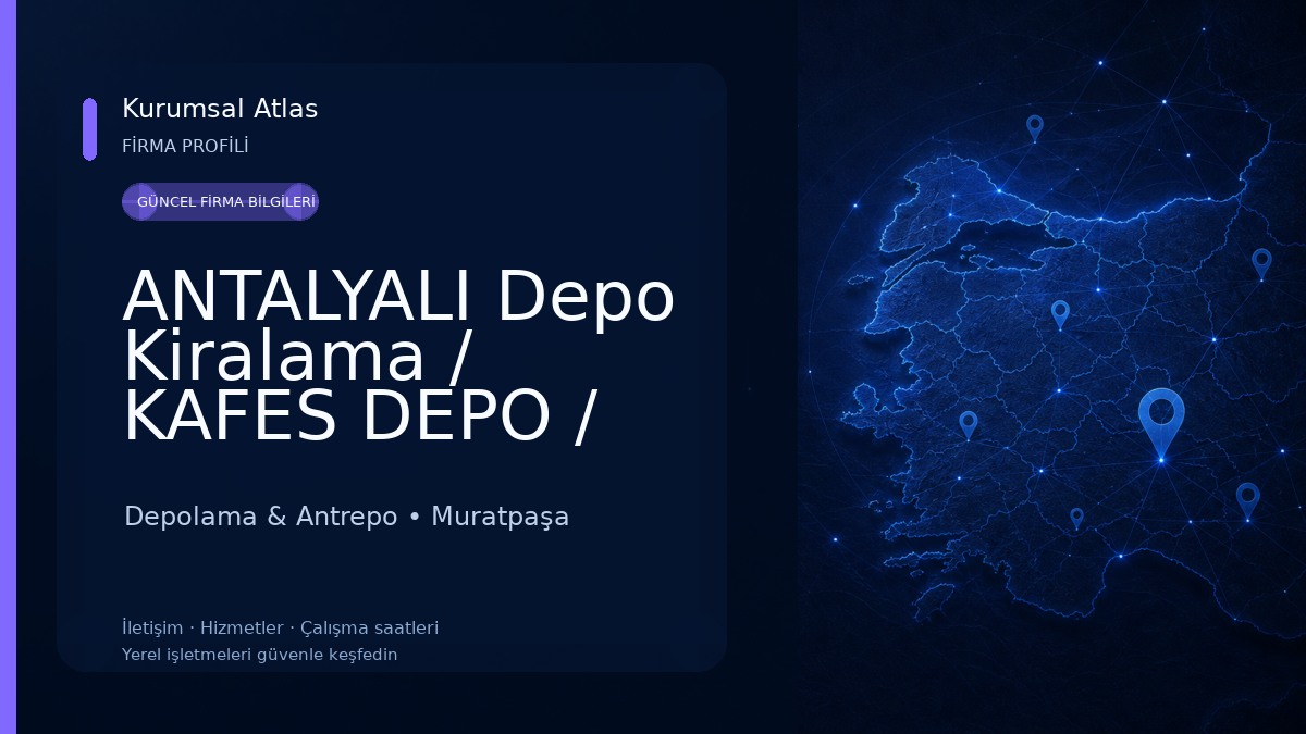 ANTALYALI Depo Kiralama / KAFES DEPO / EŞYA DEPOLAMA / 