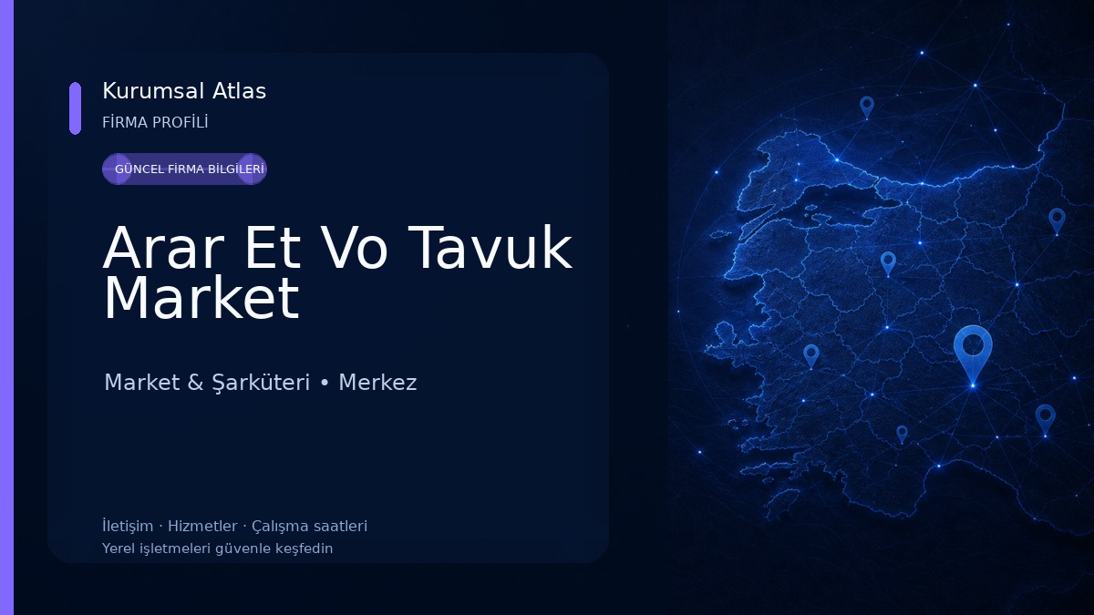 Arar Et Vo Tavuk Market Market & Şarküteri