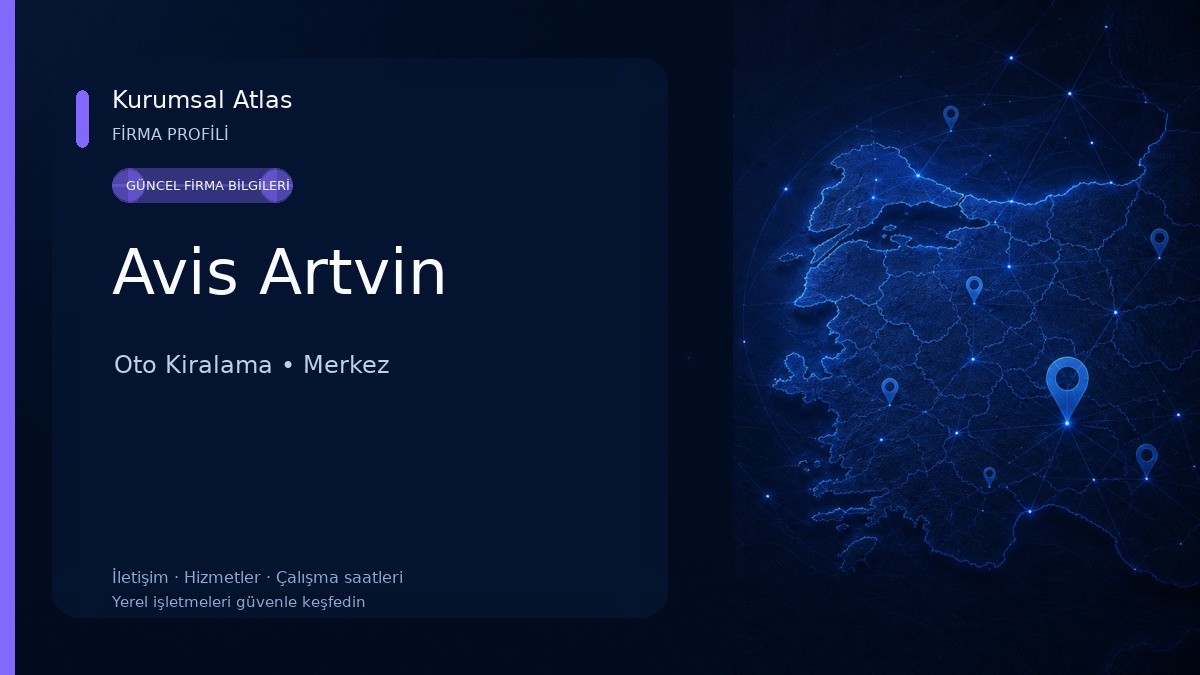 Avis Artvin Oto Kiralama