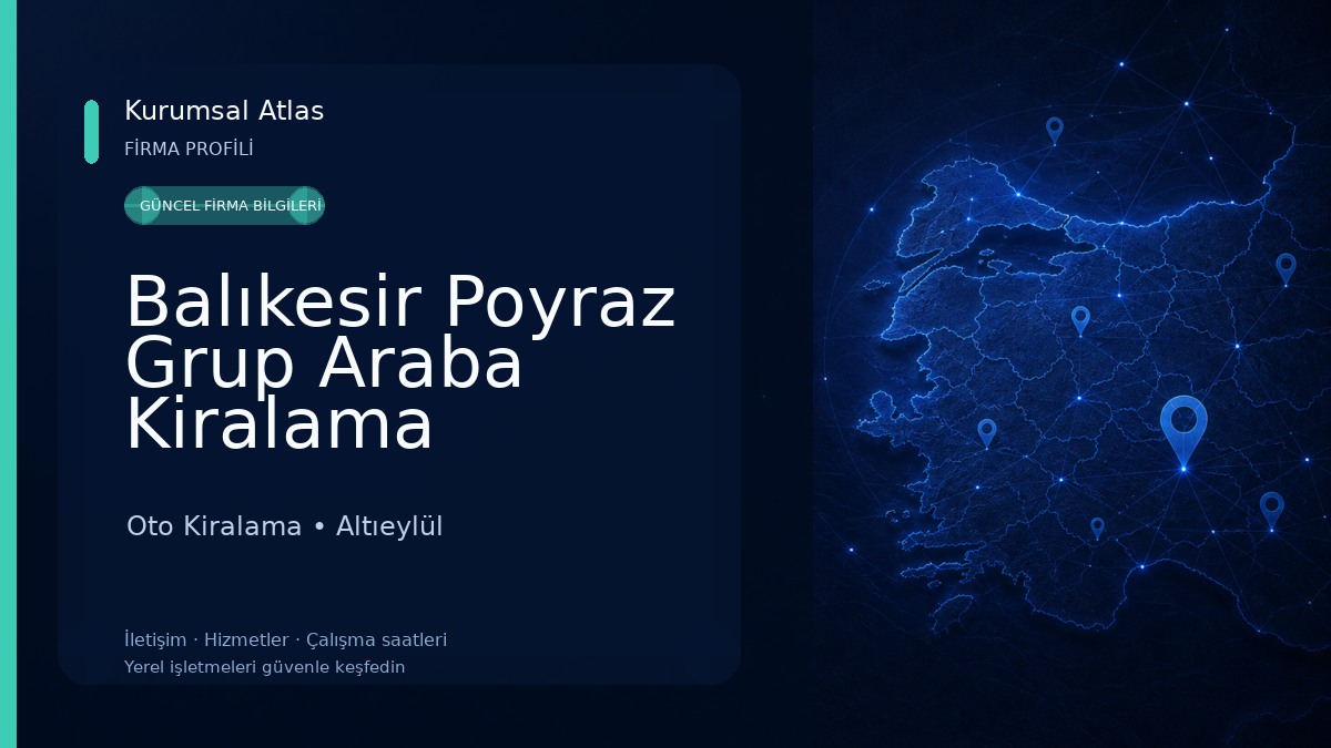 Balıkesir Poyraz Grup Araba Kiralama