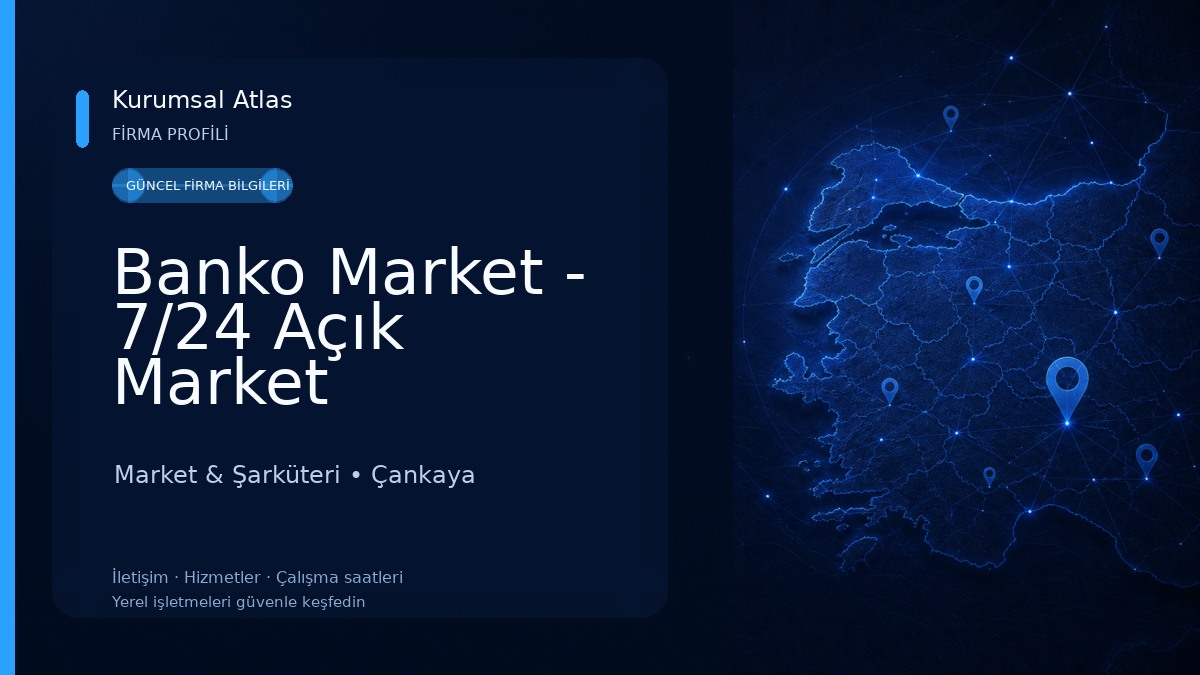 Banko Market - 7/24 Açık Market Market & Şarküteri