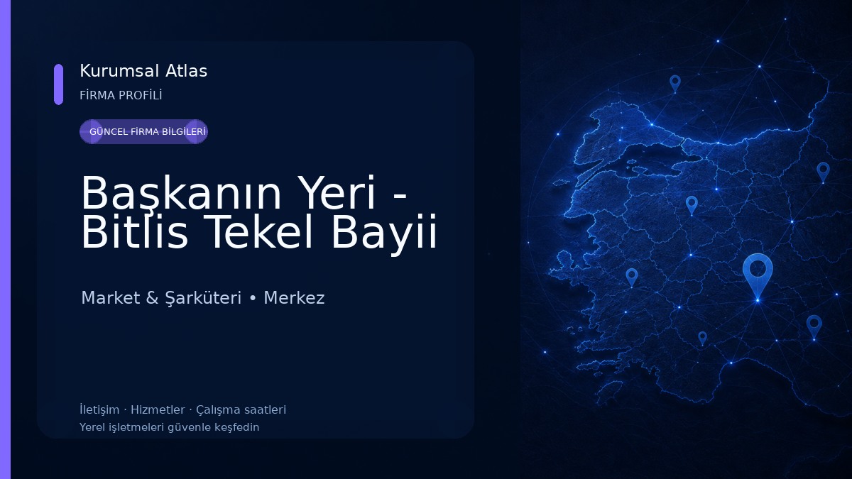 Başkanın Yeri - Bitlis Tekel Bayii