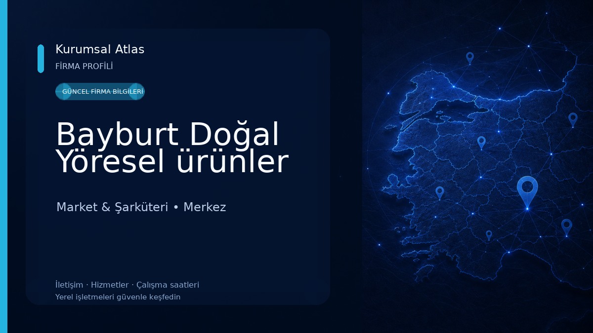 Bayburt Doğal Yöresel ürünler