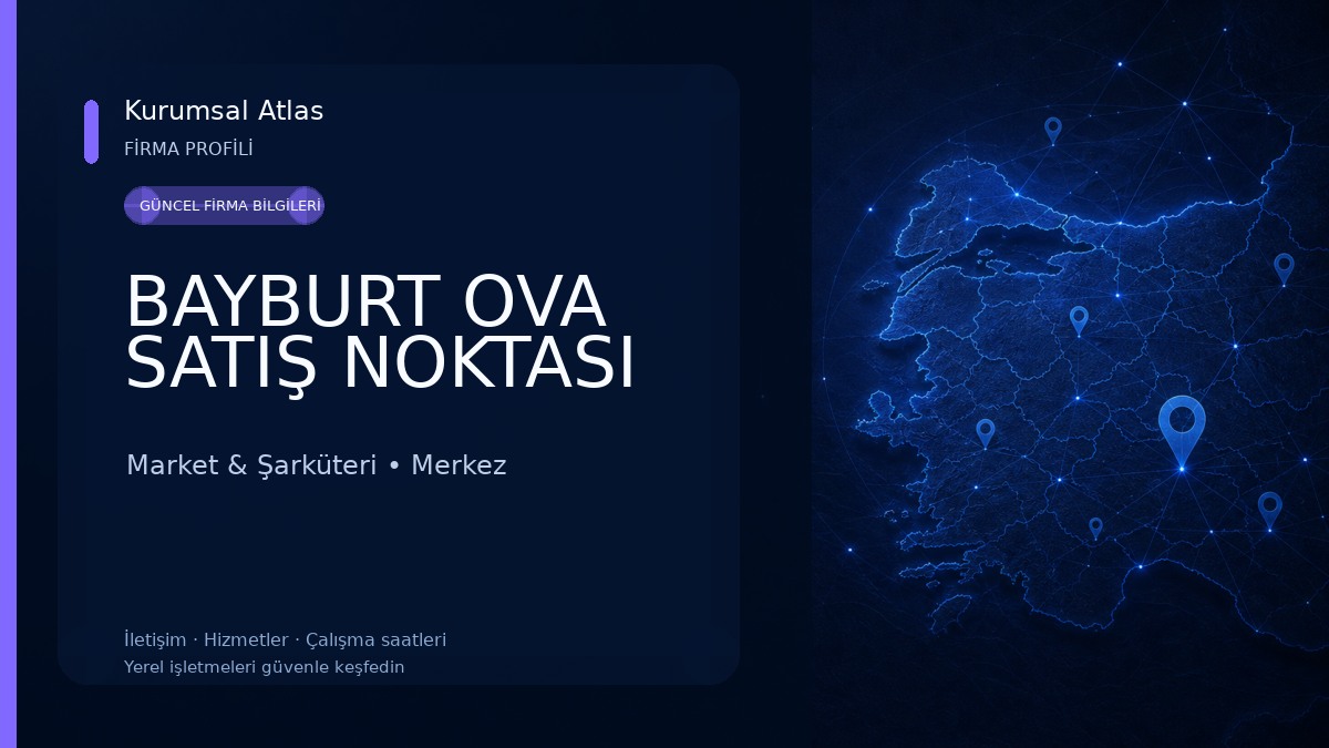 BAYBURT OVA SATIŞ NOKTASI Market & Şarküteri