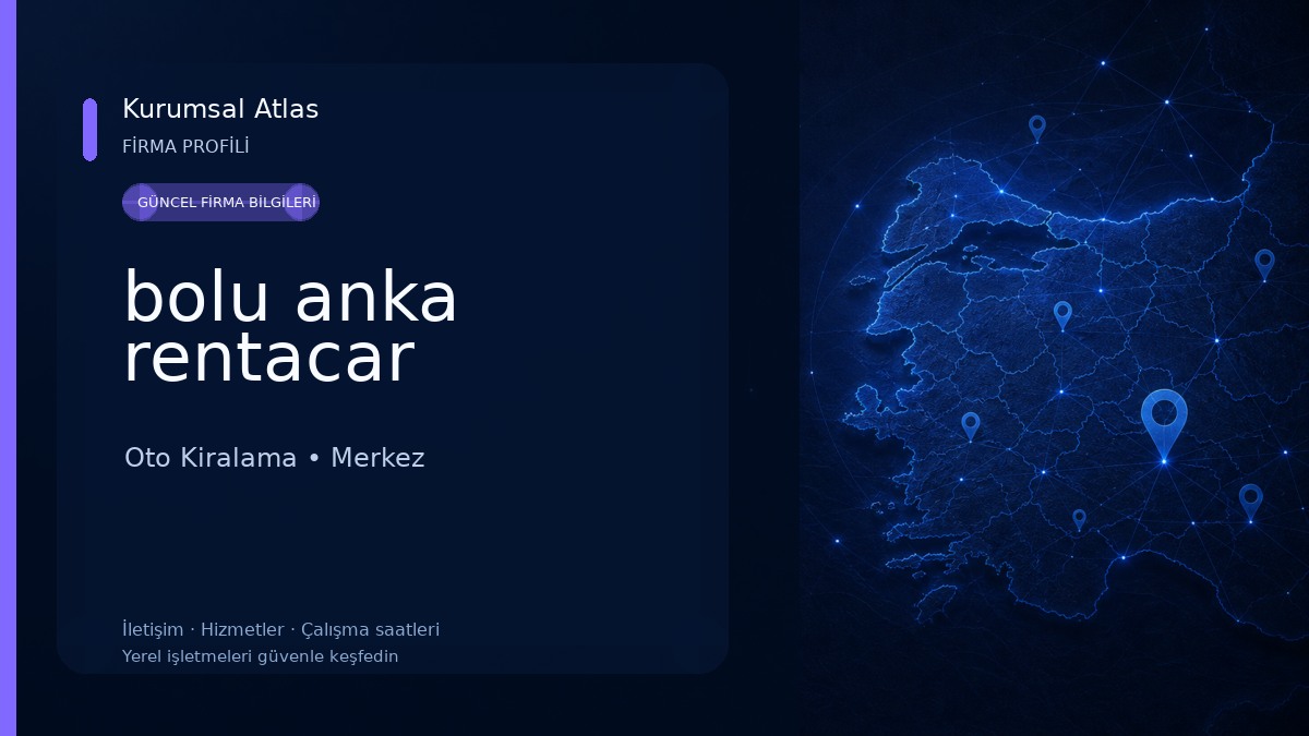 bolu anka rentacar Oto Kiralama