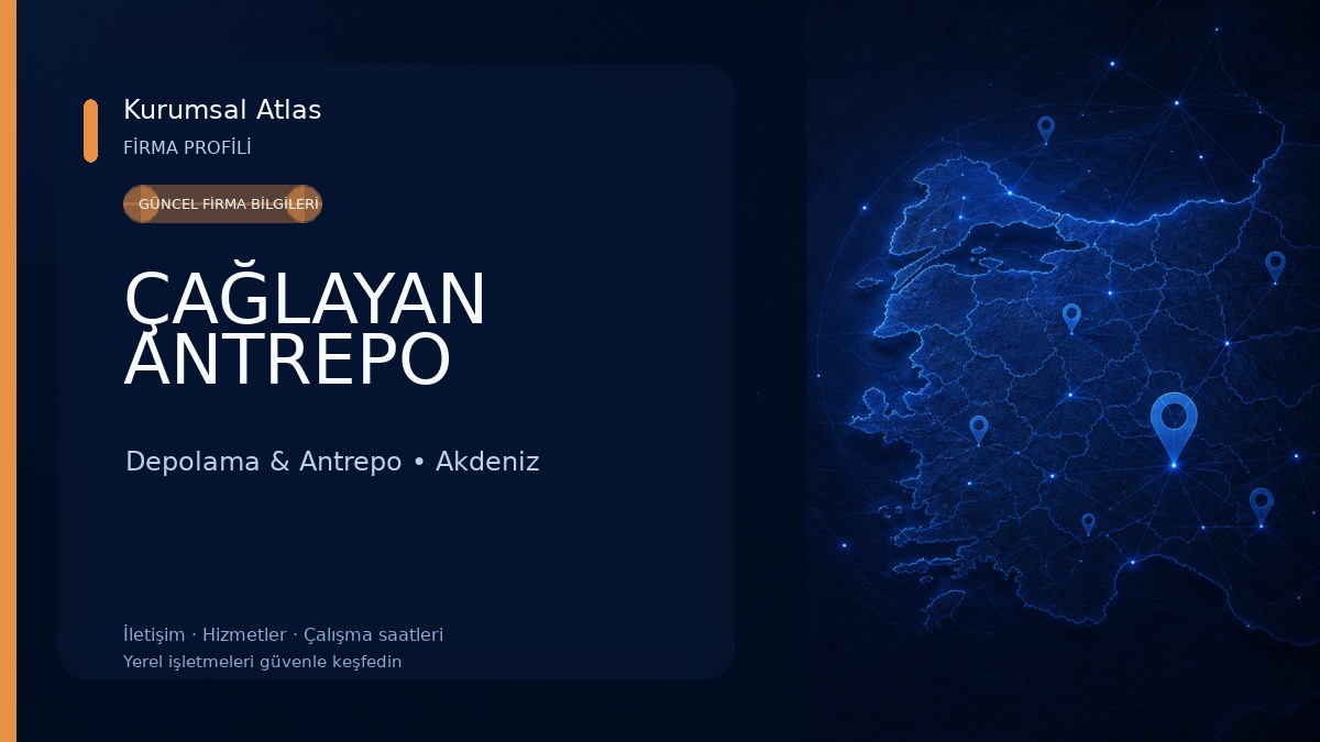 ÇAĞLAYAN ANTREPO Depolama & Antrepo