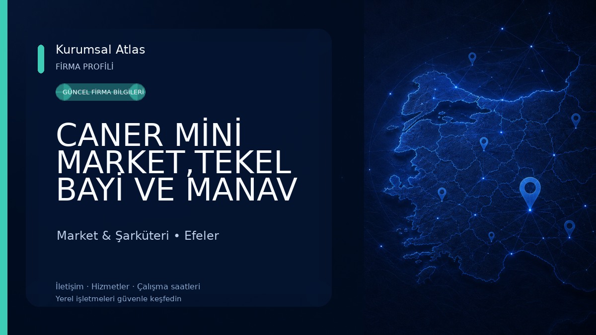 CANER MİNİ MARKET,TEKEL BAYİ VE MANAV Market & Şarküteri