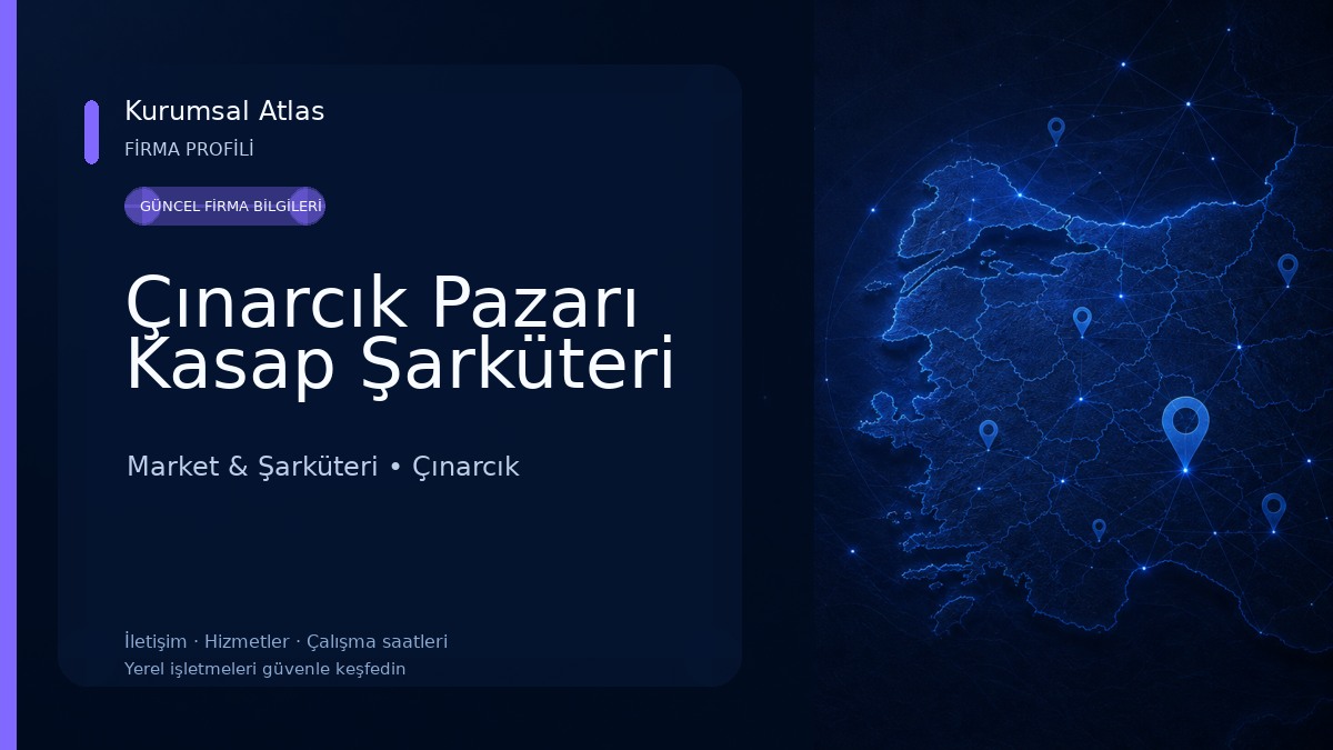 Çınarcık Pazarı Kasap Şarküteri