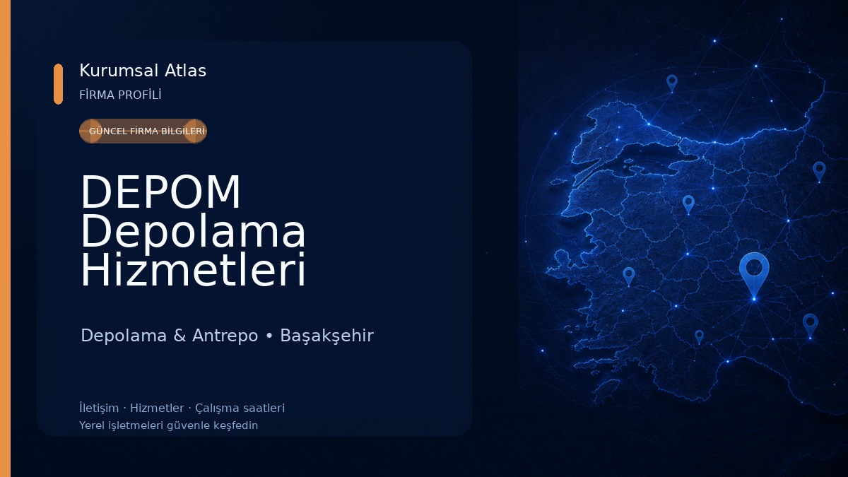DEPOM Depolama Hizmetleri (İkitelli Tesisi) Depolama & Antrepo