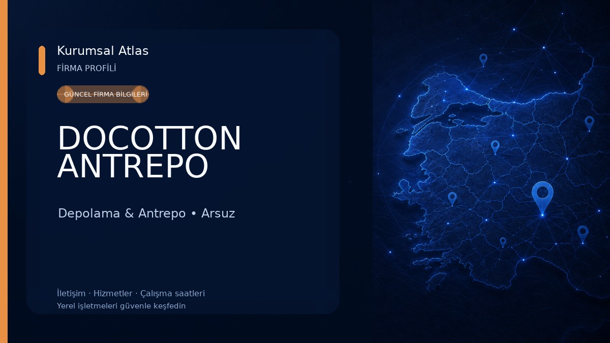 DOCOTTON ANTREPO Depolama & Antrepo