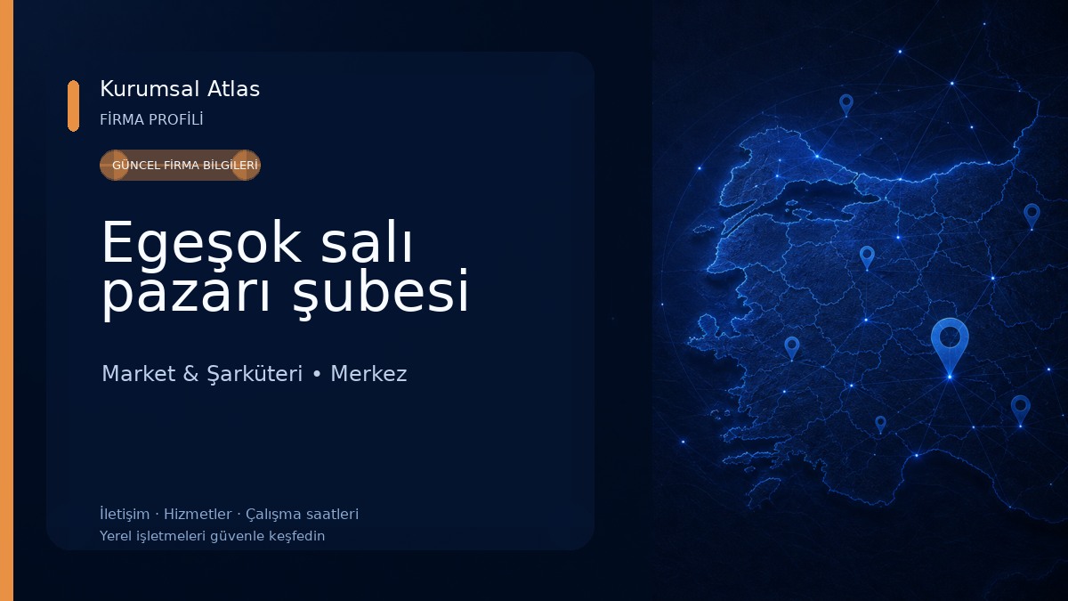 Egeşok salı pazarı şubesi Market & Şarküteri