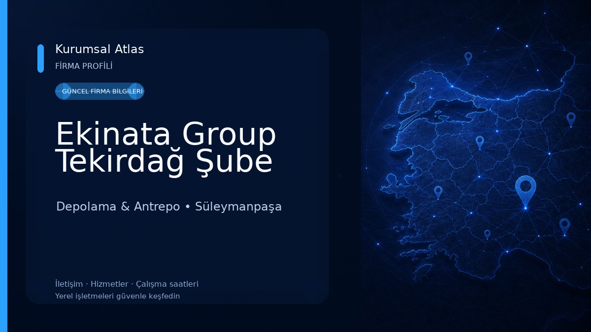 Ekinata Group Tekirdağ Şube Depolama & Antrepo