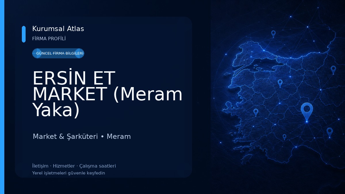 ERSİN ET MARKET (Meram Yaka) Market & Şarküteri