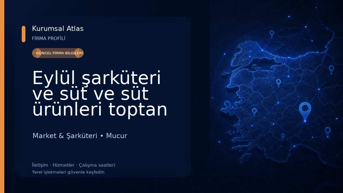 Eylül şarküteri ve süt ve süt ürünleri toptan ve parekende satış Market & Şarküteri