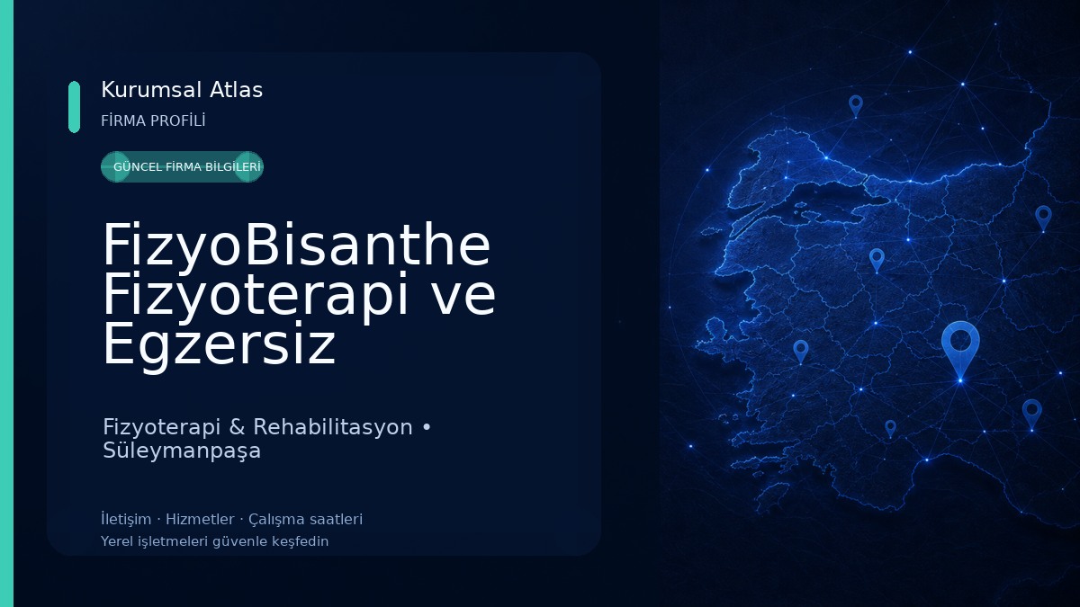 FizyoBisanthe Fizyoterapi ve Egzersiz Danışmanlık Merkezi Fizyoterapi & Rehabilitasyon
