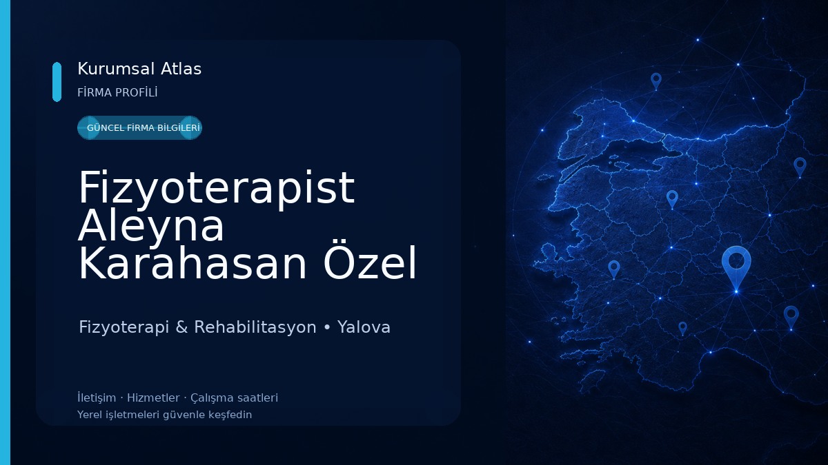 Fizyoterapist Aleyna Karahasan Özel Sağlık Meslek Hizmet Birimi