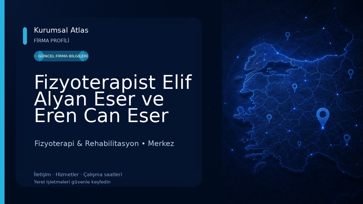 Fizyoterapist Elif Alyan Eser ve Eren Can Eser (Özel Sağlık Meslek Hizmet Birimi) 