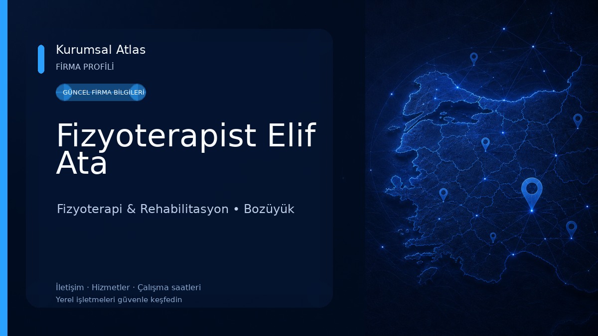 Fizyoterapist Elif Ata