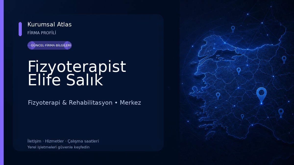 Fizyoterapist Elife Salık 
