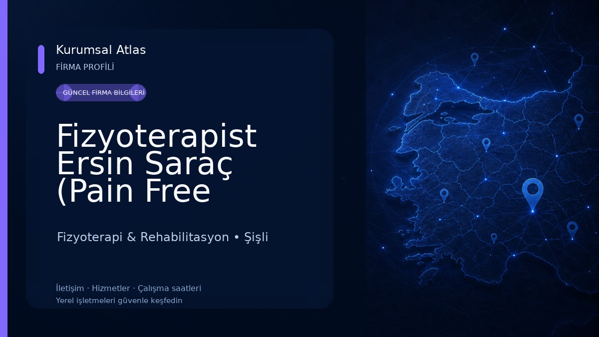 Fizyoterapist Ersin Saraç (Pain Free Nişantaşı) 