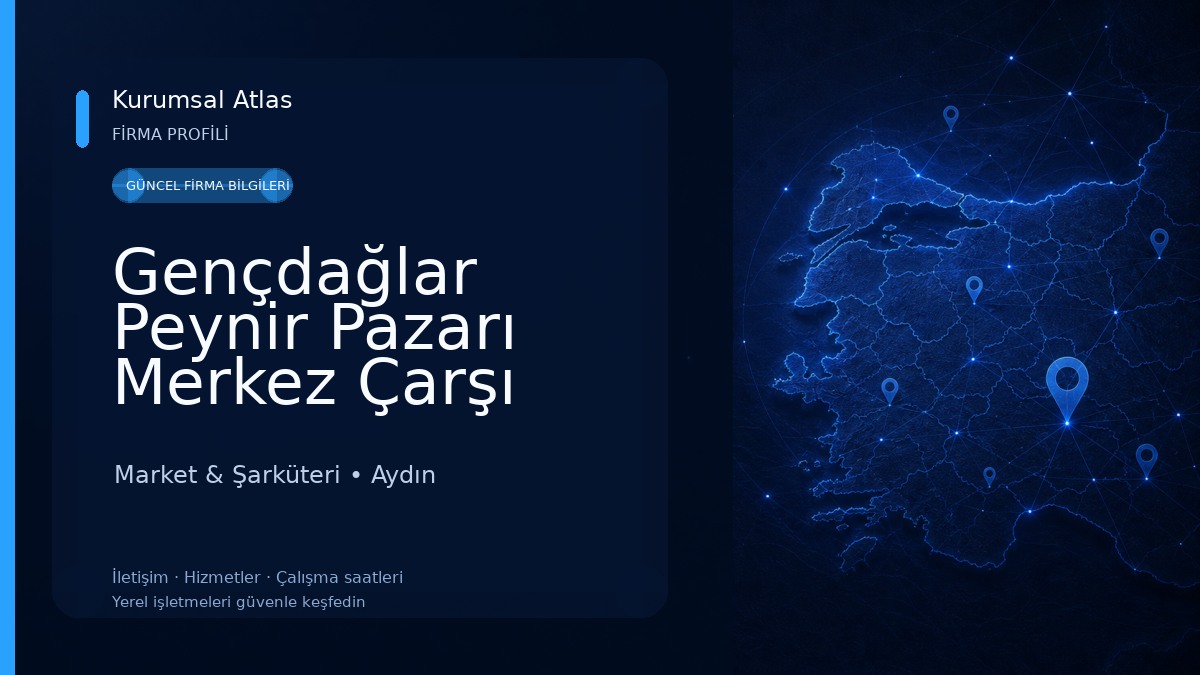 Gençdağlar Peynir Pazarı Merkez Çarşı