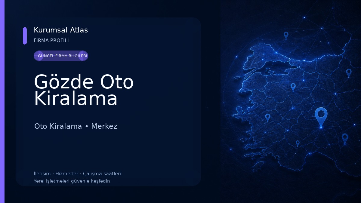 Gözde Oto Kiralama Oto Kiralama