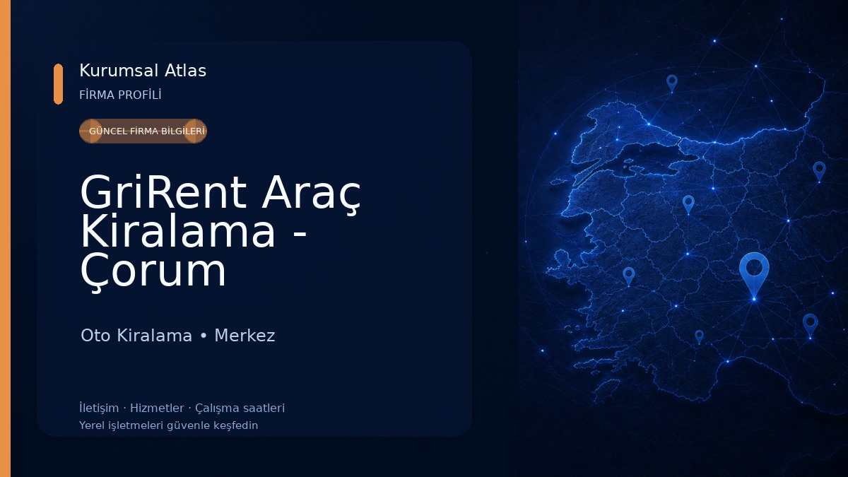 GriRent Araç Kiralama - Çorum