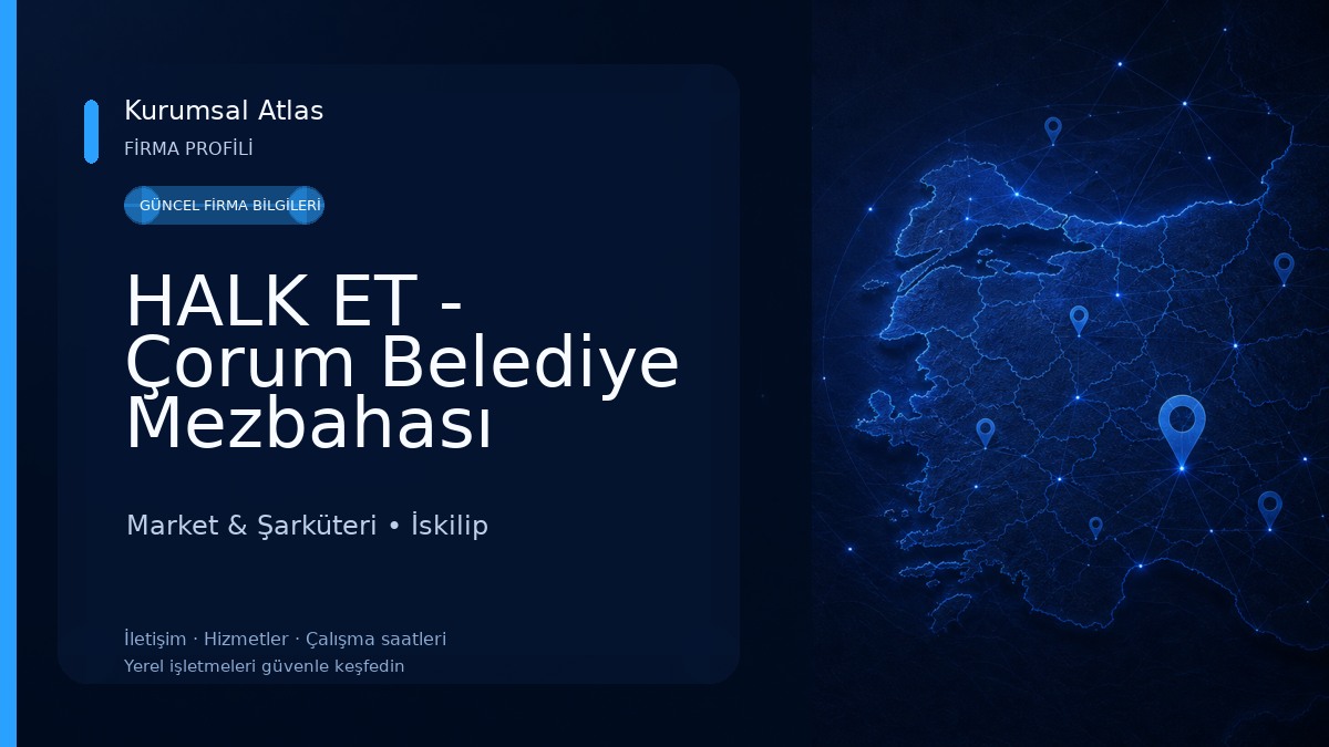 HALK ET - Çorum Belediye Mezbahası Market & Şarküteri
