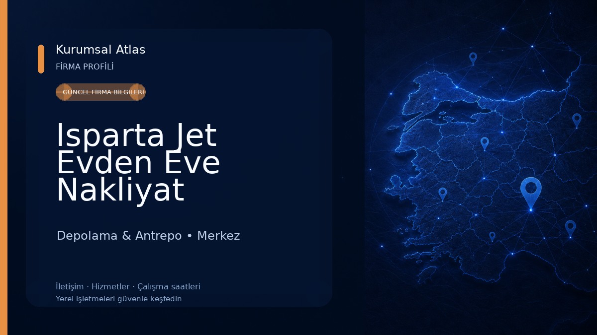 Isparta Jet Evden Eve Nakliyat 