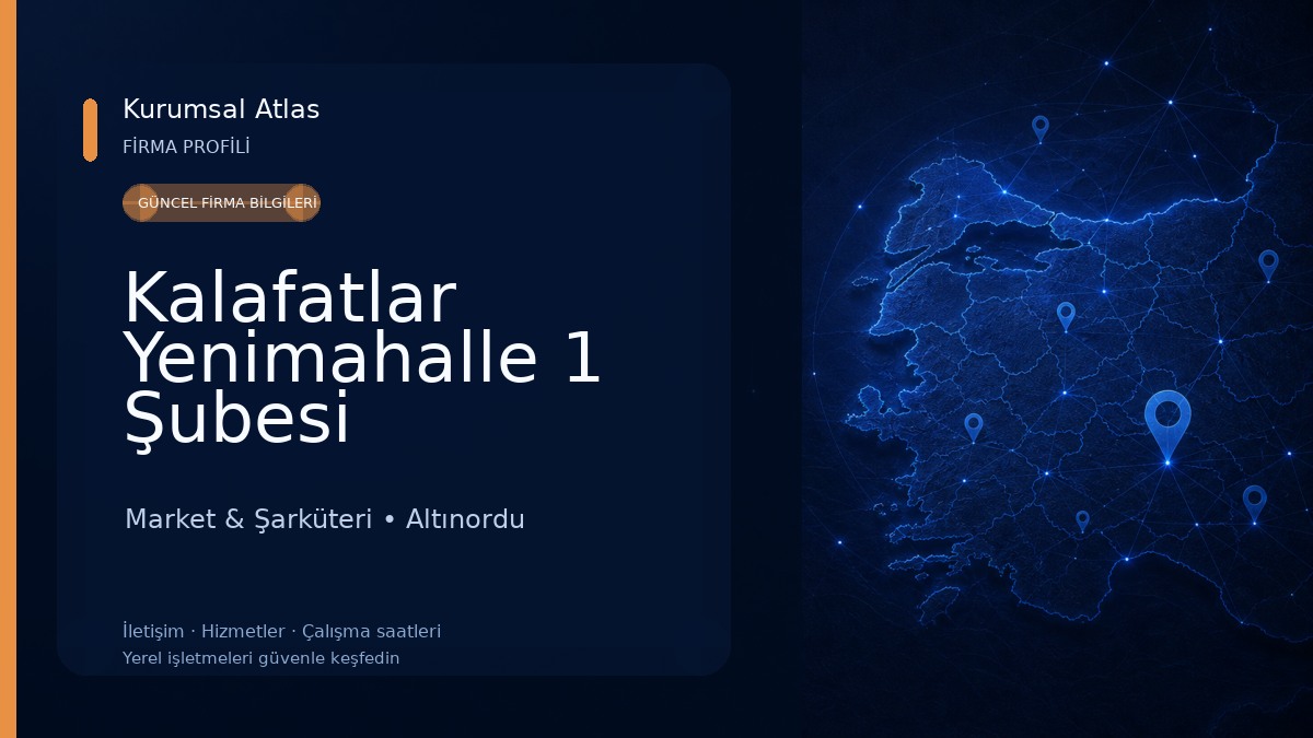 Kalafatlar Yenimahalle 1 Şubesi 