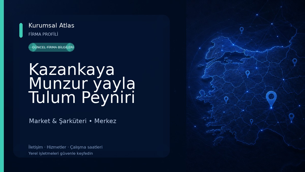Kazankaya Munzur yayla Tulum Peyniri Market & Şarküteri