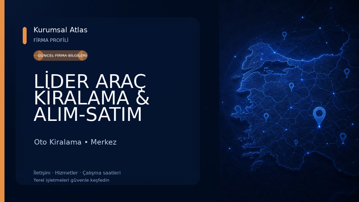 LİDER ARAÇ KİRALAMA & ALIM-SATIM