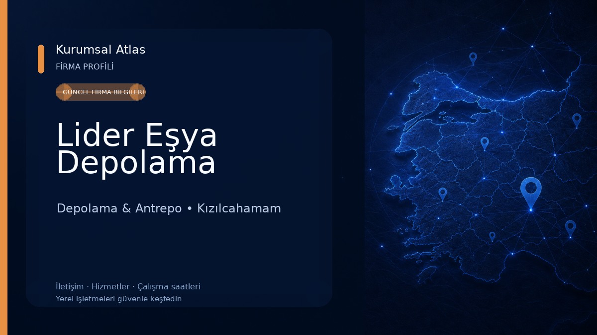 Lider Eşya Depolama Depolama & Antrepo