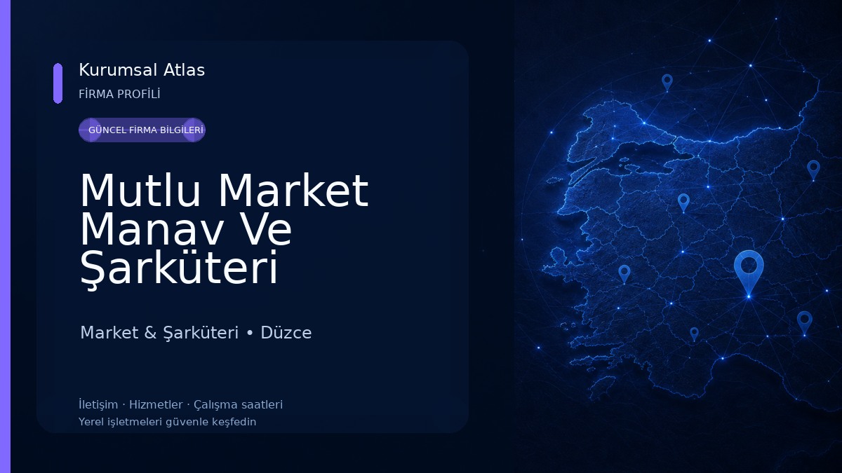 Mutlu Market Manav Ve Şarküteri Market & Şarküteri