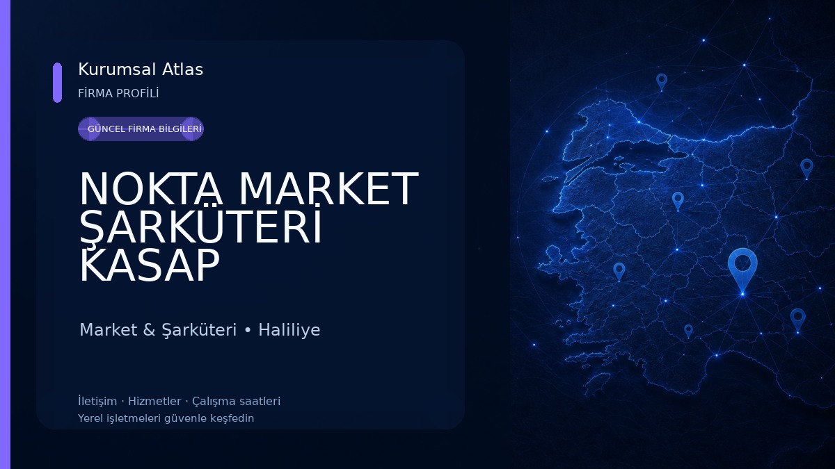 NOKTA MARKET ŞARKÜTERİ KASAP