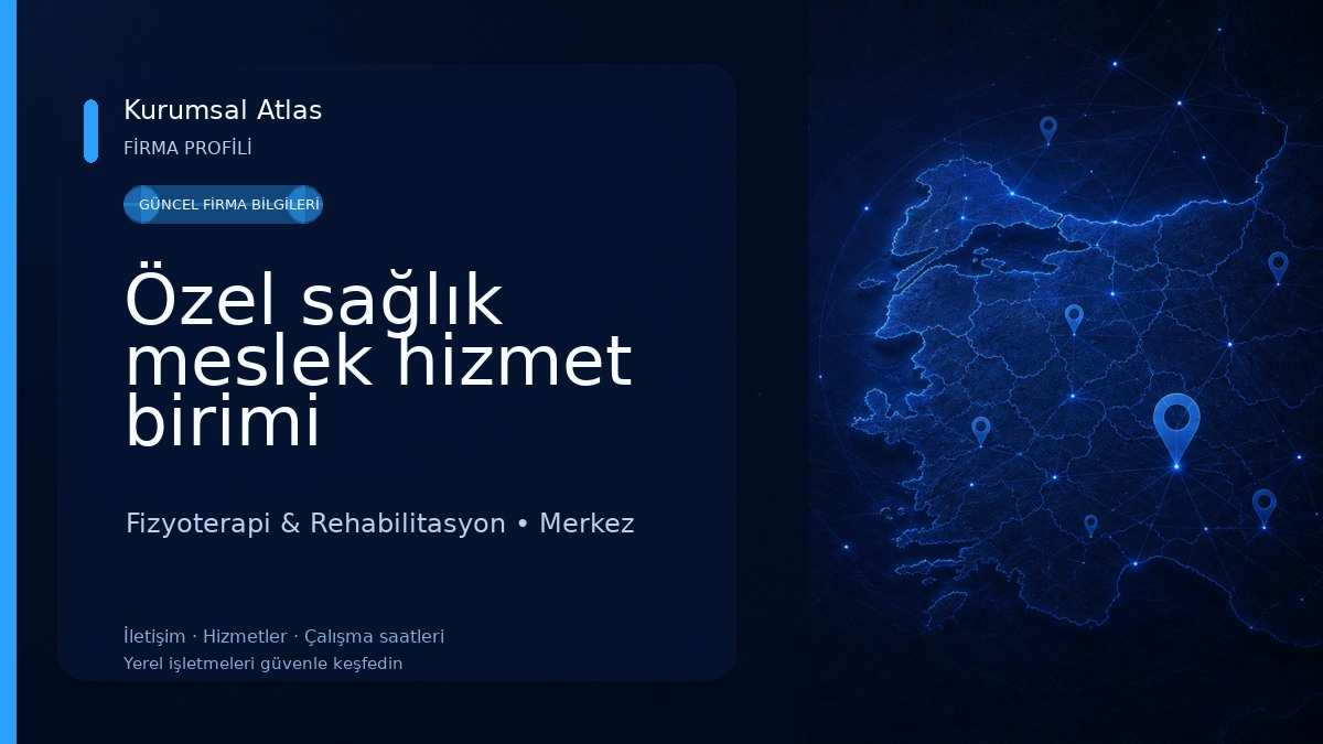 Özel sağlık meslek hizmet birimi Fizyoterapist Yağmur Kantur Fizyoterapi & Rehabilitasyon