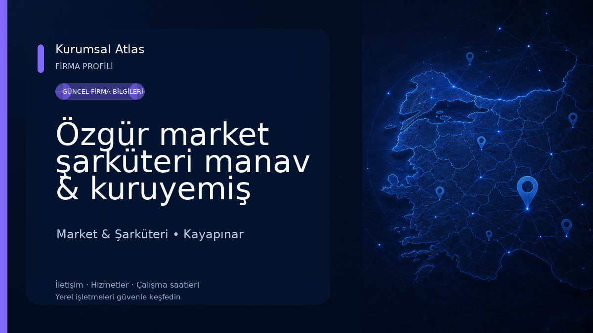 Özgür market şarküteri manav & kuruyemiş Market & Şarküteri