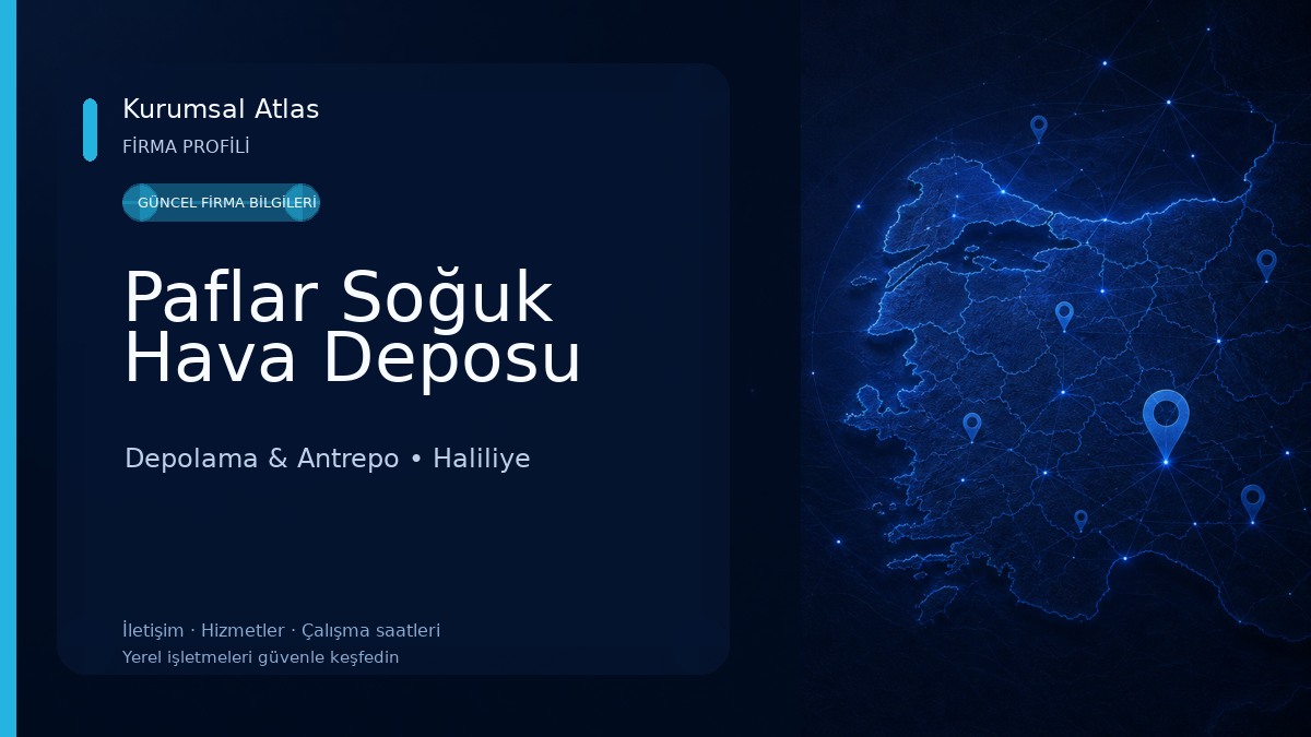Paflar Soğuk Hava Deposu 