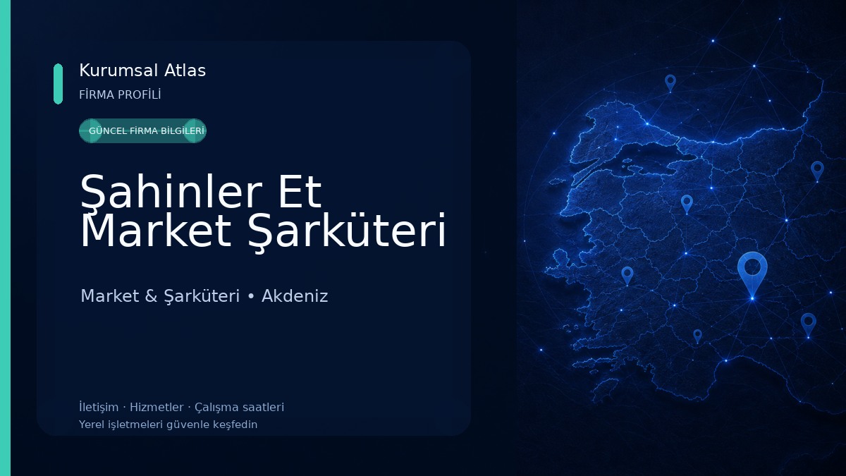 Şahinler Et Market Şarküteri