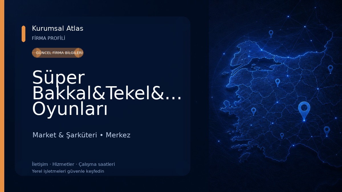Süper Bakkal&Tekel&Şans Oyunları