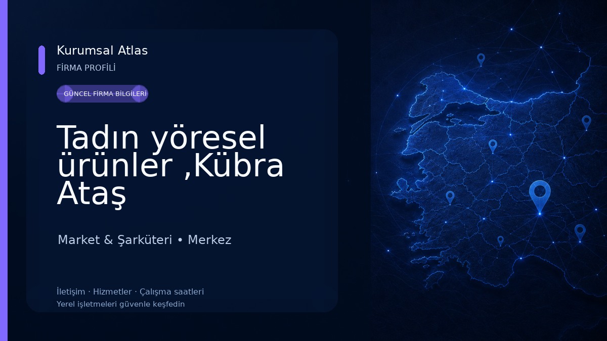 Tadın yöresel ürünler ,Kübra Ataş Market & Şarküteri