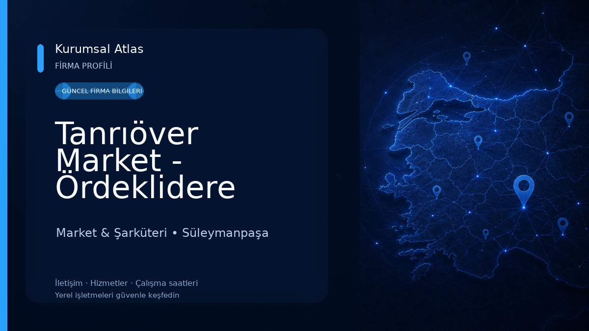 Tanrıöver Market - Ördeklidere Market & Şarküteri