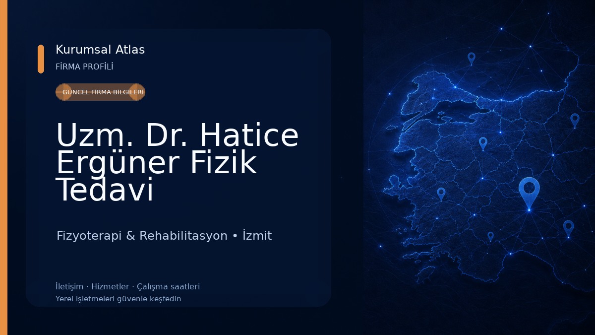 Uzm. Dr. Hatice Ergüner Fizik Tedavi Rehabilitasyon & GETAT Kliniği (Ozon Tedavisi-Proloterapi-PRP/CGF-Biofeedback-Glutatyon) Fizyoterapi & Rehabilitasyon