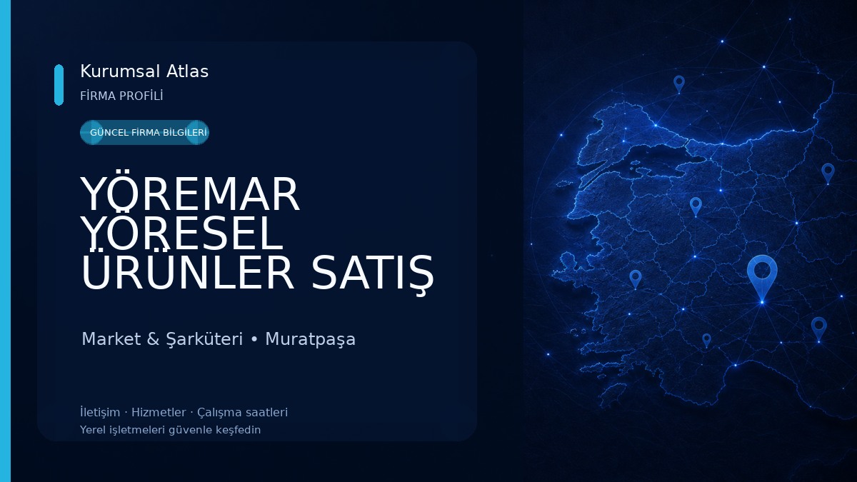 YÖREMAR YÖRESEL ÜRÜNLER SATIŞ NOKTASI