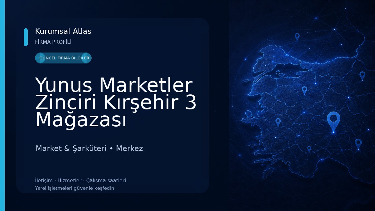 Yunus Marketler Zinciri Kırşehir 3 Mağazası Market & Şarküteri